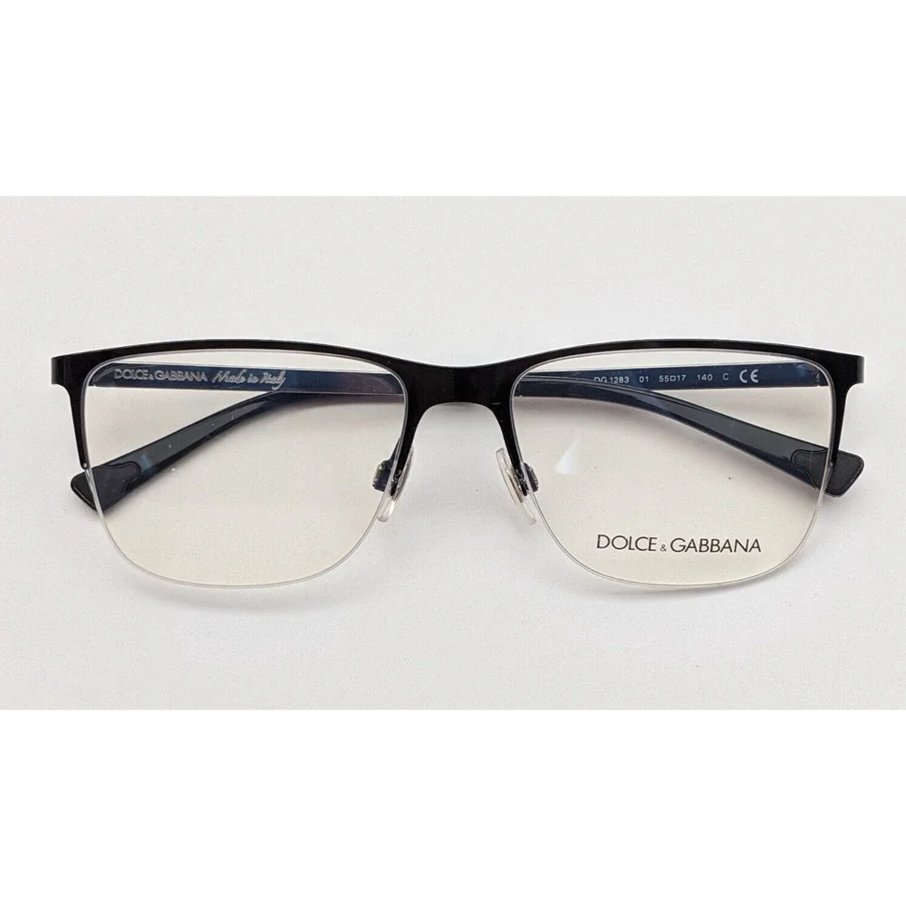 🕶️Made in Italy! Dolce&Gabbana DG1283 01 Eyeglasses 55/17 140 /KAC636🕶️​